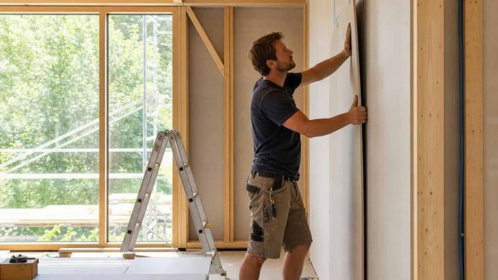 Trockenbau im Innenausbau eines Ausbauhauses unter 150.000 Euro als Eigenleistung